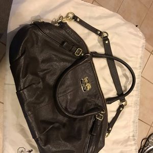 Brown coach purse